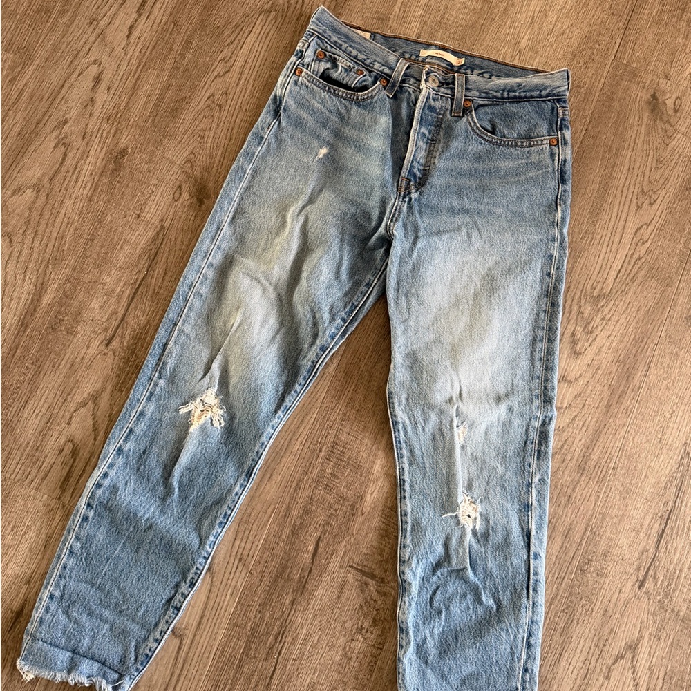 Levi's Light Blue Ankle & Cropped Jeans